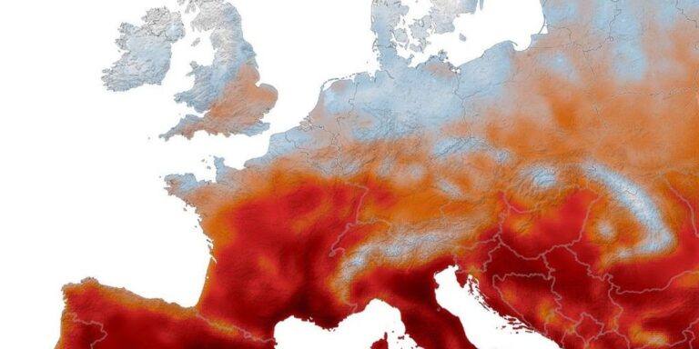 Pesë valë të të nxehtit goditën Evropën, NASA tregon përmasat